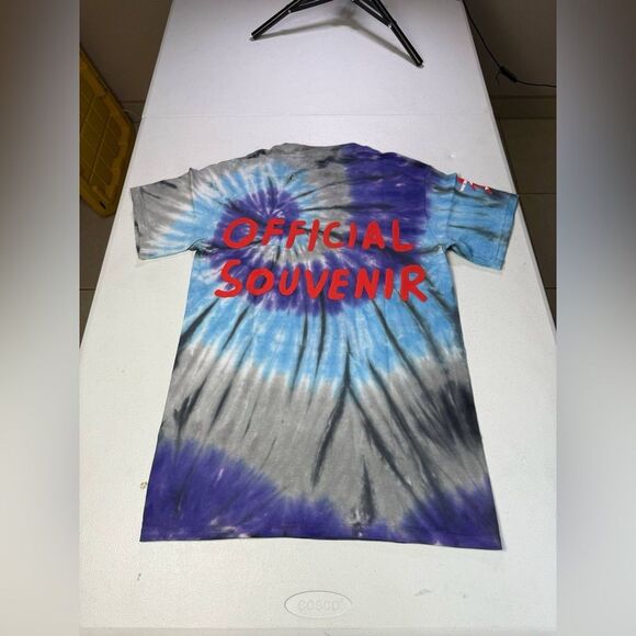 New 2019 TRAVIS SCOTT ASTROWORLD OFFICIAL SOUVENIR Tie Dye Shirt MEN sz S - Picture 7 of 10